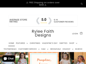 'ryleefaithdesigns.com' screenshot