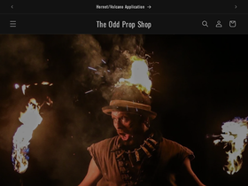 theoddpropshop.com homepage screenshot