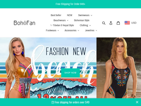 bohofan.com homepage screenshot