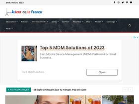 'autourdelafrance.com' screenshot