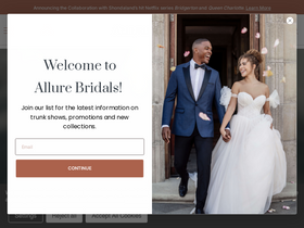 'allurebridals.com' screenshot