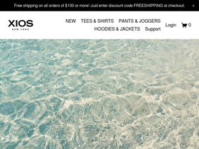 xiosamerica.com homepage screenshot