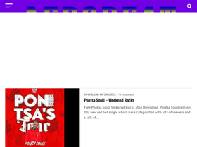 'afrobeat.co.za' screenshot