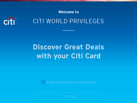 'citiworldprivileges.com' screenshot