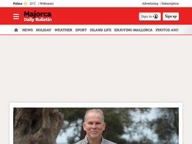 'majorcadailybulletin.com' screenshot