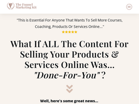 'thefunnelmarketingkit.com' screenshot