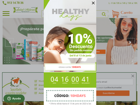 'herbolariosaludnatural.com' screenshot