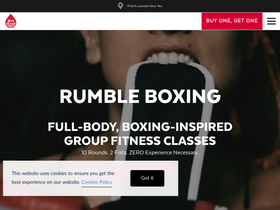 'rumbleboxinggym.com' screenshot