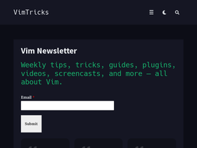 'vimtricks.com' screenshot