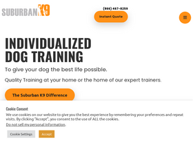 'suburban-k9.com' screenshot