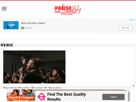 'praisejamzblog.com' screenshot