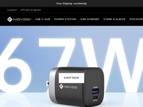 Novoo Online homepage screenshot