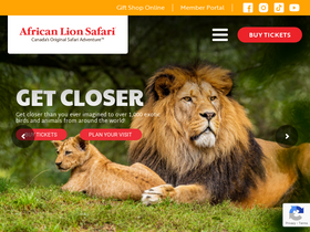 'lionsafari.com' screenshot