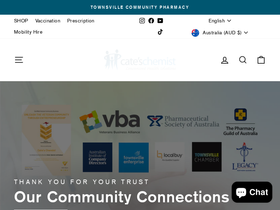 cateschemist.com.au homepage screenshot