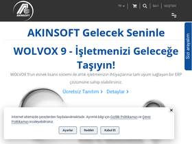 'akinsoft.com.tr' screenshot