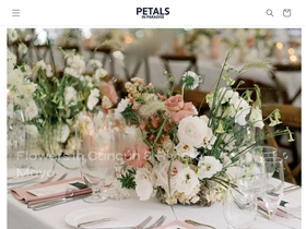 petalsinparadise.com homepage screenshot