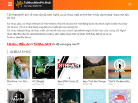 'tainhacmienphi.mobi' screenshot