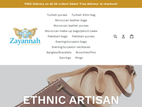 zayannah.co.uk homepage screenshot