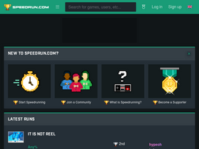 'speedrun.com' screenshot