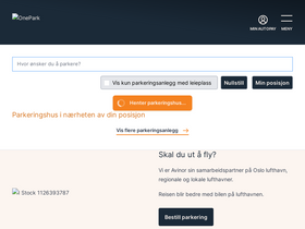'onepark.no' screenshot