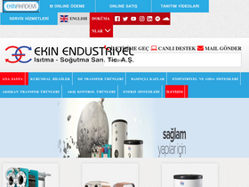 'ekinendustriyel.com' screenshot