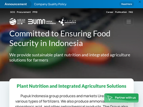 'pupuk-indonesia.com' screenshot