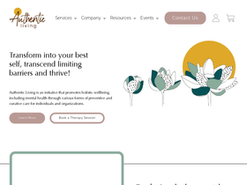 authenticliving.com homepage screenshot