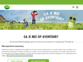 'campina.nl' screenshot