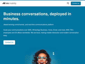 'linkmobility.com' screenshot