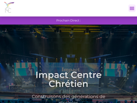 'impactcentrechretien.com' screenshot