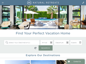 'naturalretreats.com' screenshot