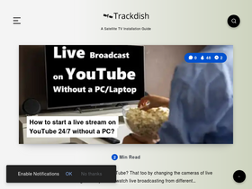 'trackdish.com' screenshot