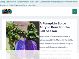 'acrylicpouring.com' screenshot