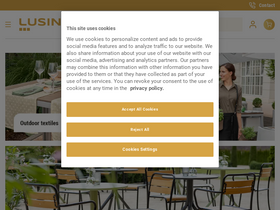'lusini.com' screenshot