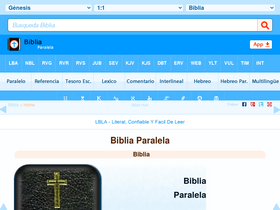 'bibliaparalela.com' screenshot
