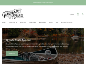 granitestateapparel.com homepage screenshot