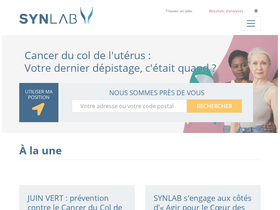 'synlab.fr' screenshot