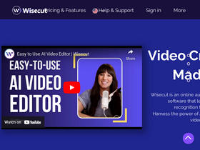 'wisecut.video' screenshot