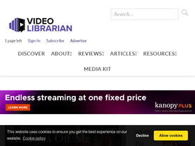 'videolibrarian.com' screenshot