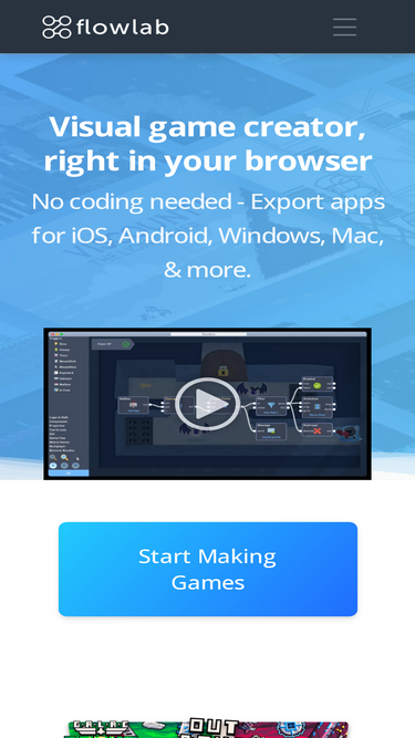 Flowlab Game Creator - Make games online