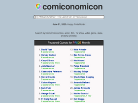 'comiconomicon.com' screenshot