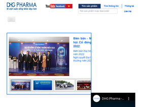 'dhgpharma.com.vn' screenshot