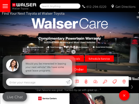 'walsertoyota.com' screenshot