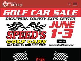 'exploreokoboji.com' screenshot