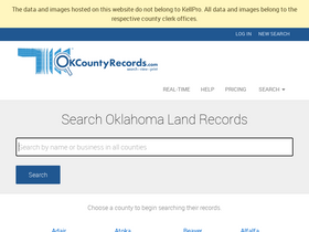 'okcountyrecords.com' screenshot