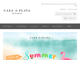 casadeplata.mx homepage screenshot