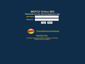 'mepco-it.com.pk' screenshot