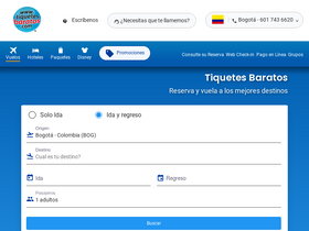 'checkout.tiquetesbaratos.com' screenshot