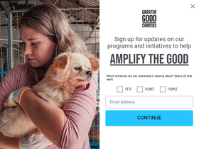 'greatergood.org' screenshot