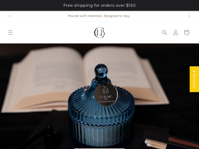 leblanccandles.com homepage screenshot